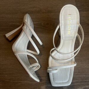 White Heel Sandals